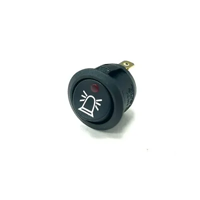 12v Illuminated On/Off Rocker Switch With Warning Beacon Symbol - Cargo 182383 • £5.25