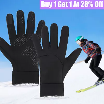 Winter Warm Gloves Windproof Waterproof Anti-slip Thermal Touch Screen Bike Ski • £4.56