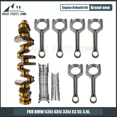 N55B30A Engine Crankshaft & Main Bearing & Con Rods Set For BMW 535i 435i X3 X5 • $570