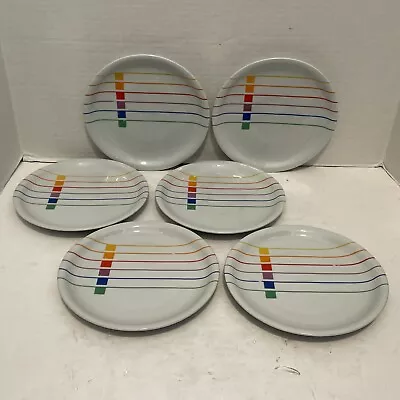 Vintage*Lot/Set Of 6 Block Harmony Vista Alegre Sextet 8  Salad Plate*Pride • $46.32