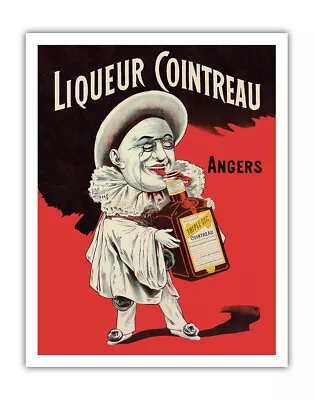 Triple Sec Cointreau Orange Liquor - Vintage Advertising Poster Eugene Oge 1900 • $19.98