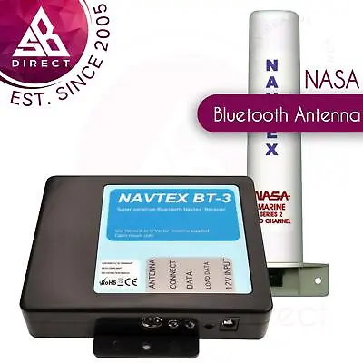 £146.04 • Buy NASA Marine BT3 Bluetooth Navtex Recceiver With Marine Series 2 Antenna - BT3-S2