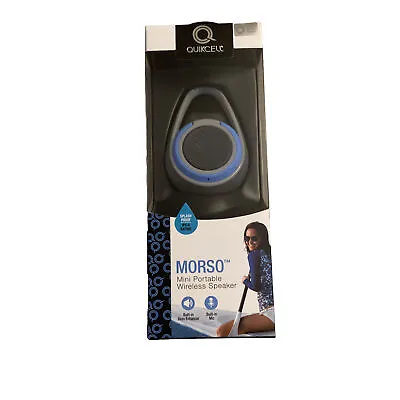 Blue NOS Quickcell Morso Mini Portable Wireless Speaker • $24.90