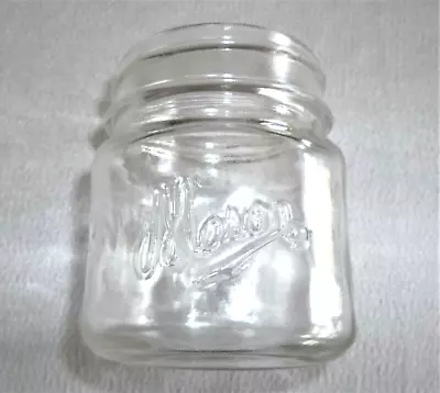 Clear Glass Mason Half-Pint Jar Vintage Fruit/Canning/Jam • $5.99