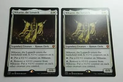 MTG Mikaeus The Lunarch X2- -Commander Legends: Battle For Baldur's Gate-Near Mi • $1