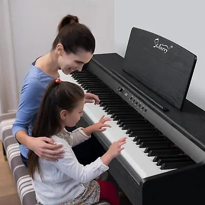 Glary 88 Key Full Weighted Digital Piano Electric Keyboard With Stand Cover • $245.99