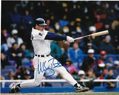 MICKEY TETTLETON  DETROIT TIGERS   ACTION SIGNED 8x10 • $17.99