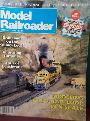 Vintage Model Railroader Magazine January 1987 • $0.99