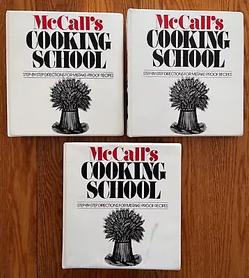 McCall's Cooking School 1 2 3 Volume Set Of 3-Ring Binders Cookbook • $69.99