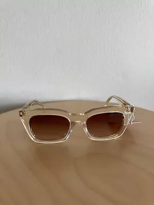 New Oroton Sunglasses Eyewear Glasses Womens Astrid Sand Clear Rectangle • $125