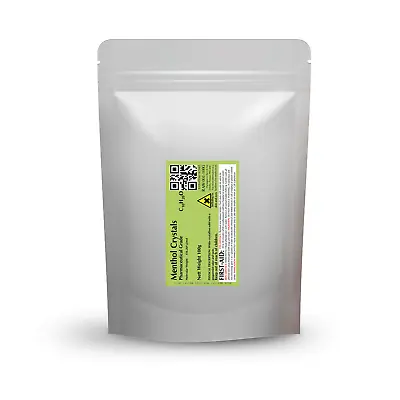 Premium Quality Menthol Crystals 100g BP/EP/USP  Pharmaceutical Grade • £17.95