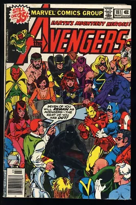 Avengers #181 Marvel 1979 (VG+) 1st Appearance Of Scott Lang! NEWSSTAND! L@@K! • $4.99