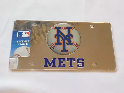 MLB Acrylic License Plate New York Mets Siskiyou Sports Mirrored License Plate • $25.99