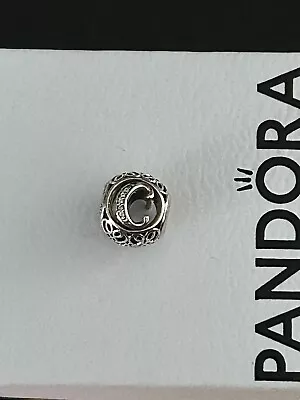 Pandora Vintage C Initial Charm Item 791847CZ • £20