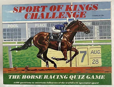 Sport Of Kings Challenge The Horse Racing Quiz Game 1986 Checked & Complete • £12.95