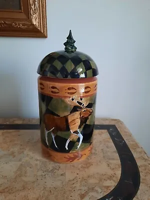 RARE  ZRIKE Outpost Moose Canister Jar By S. Riggsbee  • $175