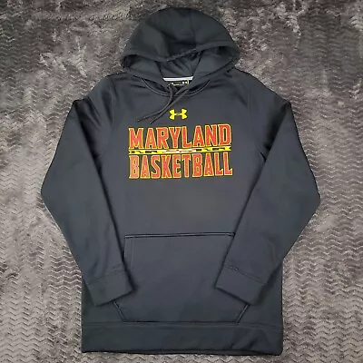 Under Armour Storm Maryland Terrapins Hoodie Mens Medium Black Terps Basketball • $30.71