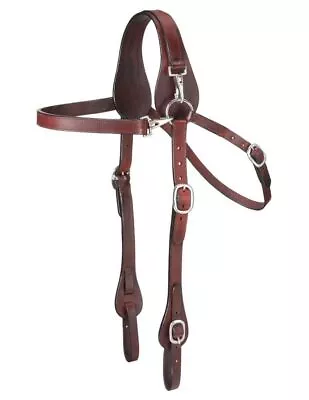 Tough 1 Bridle Mule Leather Snap Fully Adjustable Dark Oil 42-94 • $81.83