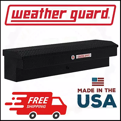 Weather Guard 56  Lo-Side Box Gloss Black Aluminum Tool Box 56X17X13 • $904.31