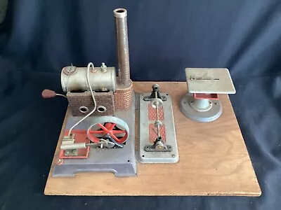 Vintage Wilesco Live Steam Engine Toy With Table Saw Etc. Made In Germany • $124.99