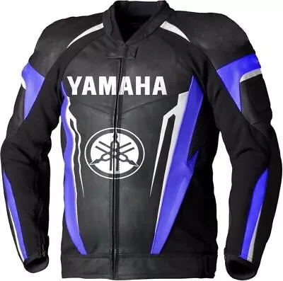 Yamaha Motorcycle Leather Jacket Yamaha Motorbike Leather Jacket COMFORTABLE • £154.44