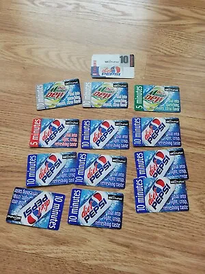 MCI Prepaid Calling Card Lot Of 13 Diet Pepsi Mountain Dew Expired Vintage Soda  • $15
