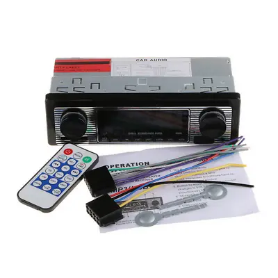 1 Pc Car Stero FM Retro Radio Car 12V Player Bluetooth Stereo MP3 USB AUX WAV FM • $26