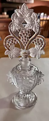 1940s Vintage Irving W Rice & Co Irice Crystal Perfume Bottles 1 Grapes Frosted • $49.95