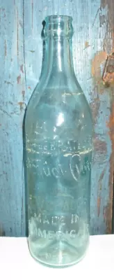 Vintage Clicquot Club Soda Embossed Made In America Aqua Glass Bottle-10  Tall • $9.99