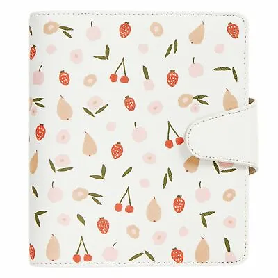 Brand New Kikki K B6 Textured Saffiano Leather Time Planner - Fruit & Flowers • $49