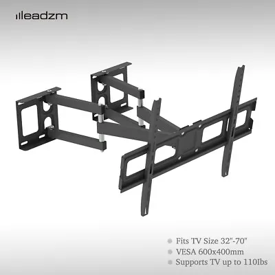 Tilt Swivel TV Corner Wall Bracket Mount Motion LCD LED 40 42 46 48 50 55 60 65  • £20.95