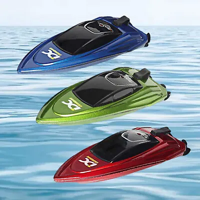 Mini RC Boats 2.4G High Speed Racing Boat 4CH Remote Control W/ LED Light Gift • $15.99