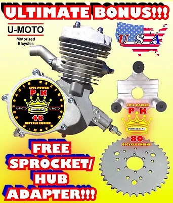 66cc/80cc 2-STROKE MOTORIZED BIKE ENGINE ONLY FOR MOTORIZED BIKE KITS AND BONUS! • $149.99
