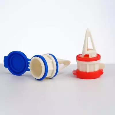 Portable Milk Carton Pourer With Drink Deflector Lid Set Of 2 Ideal For • £2.90