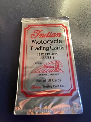 1992 Indian Motorcycle Trading Cards Series 1 10 Per Pack This Is Per Pack • $3.50