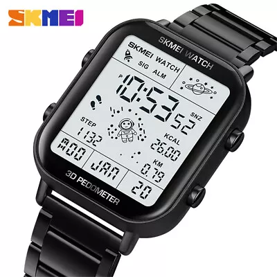 SKMEI Men Watch Astronaut Digital Wristwatch Pedometer Calorie Calculate Watches • $17.99