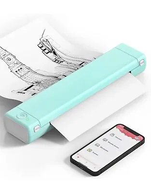 Phomemo M08F Wireless Portable  For Travel Thermal Tattoo Stencil Printer Teal • $59.95