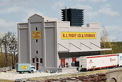 Walthers Cornerstone N Scale Building/Structure Kit R. J. Frost Ice & Storage • $35.99