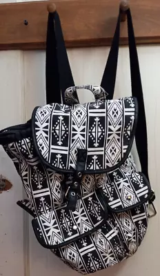 Black & White Aztec Pattern Backpack • $25.55