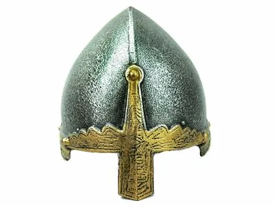 Medieval Knight Helmet Viking Norman Nasal Style LARP Fancy Dress Hat Costume • £11.37