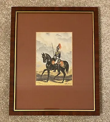 Vintage Framed Cash’s Woven Silk Picture - Officer Of The Royal Horse Guards • £4.50