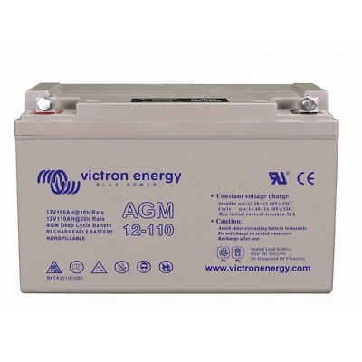 Victron 12V 110 AGM Deep Cycle Battery - 2 Year Warranty • $468.95