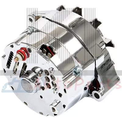 $86.88 • Buy Chrome Alternator ADR0335-C For BBC SBC Chevy GM 1 Wire Street Rod-High Output