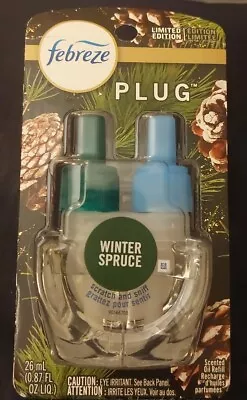 Febreze PLUG Limited Edition WINTER SPRUCE Scented Oil Refill 26mil(.87floz) • $15.99