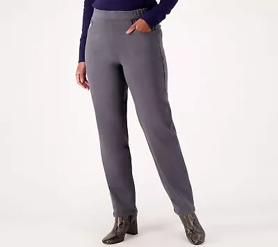 Quacker Factory Women's Pants Sz S DreamJeanne Regular Gray A611047 • $24.53