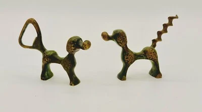 $22 • Buy Vintage Hakuli Brass Poodle Dog Bottle Opener & Cork Remover Made In Israel