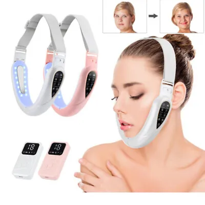 $21.95 • Buy V-Line Facial Lifting Device LED Photon Therapy Face Slimming Vibration Massager