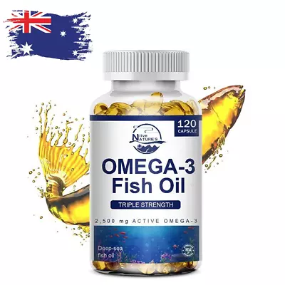 Omega 3 Fish Oil 2160mg EPA & DHA 3x Strength High Potency Immune Joint Health • $20.99