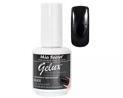 Mia Secret Gelux A Super Long Lasting Semi-permanent Gel Polish - Black (0.5 Oz) • $14.18