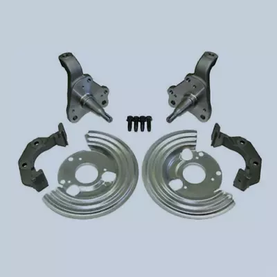 Front Disc Brake Conversion Spindles Caliper Brackets Set For Mopar A B E Body • $189.65